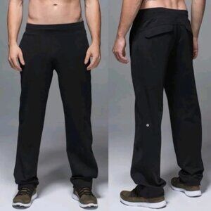 Lululemon Mens Black Kung Fu Casual Workout Everyday Stretch Pant 2.0 M